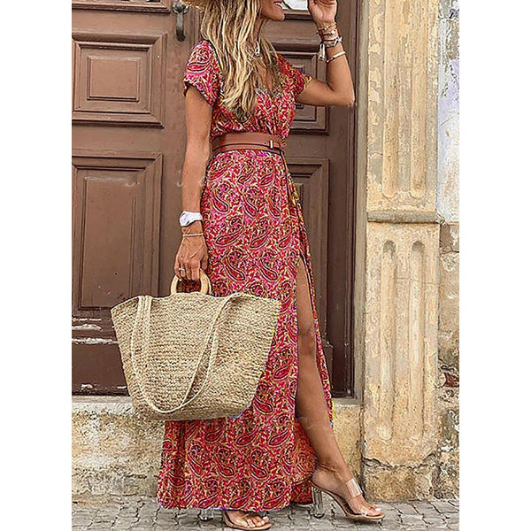 Vestido Floral con Escote en V Simiya - Image 12