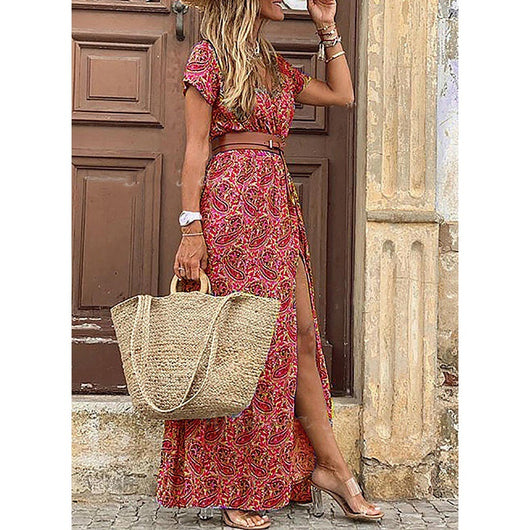 Vestido Floral con Escote en V Simiya - Image 12