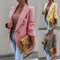 Blazer de Negocios Casual Estampado Pata de Gallo Ajuste Slim
