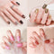 Stickers de Uñas de Gel Coreano Mariposa Bronceado Resistente al Agua con Luz UV