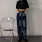 Jeans Oversize Cuadrille para Talla Grande con Doble Botonadura