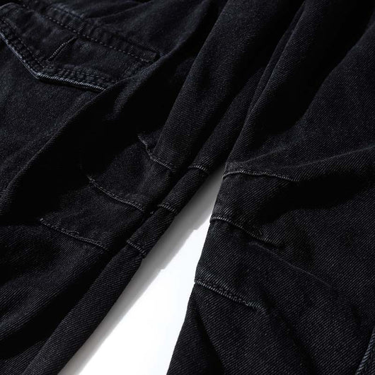 Pantalón Cargo Denim Lavado Industrial con Múltiples Bolsillos - Image 12
