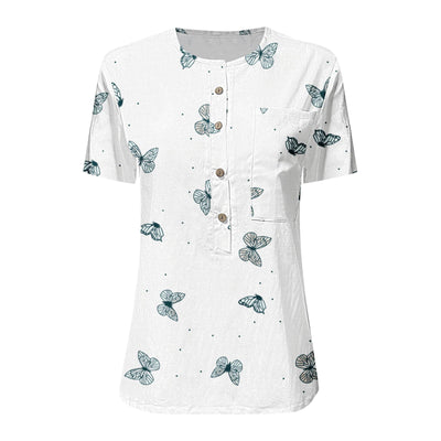 Camisa Suelta Estampada con Diseño Irregular - Image 7