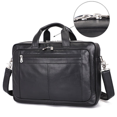 Maletín Vintage de Cuero para Hombre - Bolsa de Negocios Premium - Image 4
