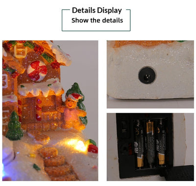 Caja de Música Giratoria Muñeco de Jengibre Decorativo de Escritorio - Image 15