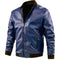 Chaqueta de Cuero Motociclista Estilo Europeo y Americano para Hombre