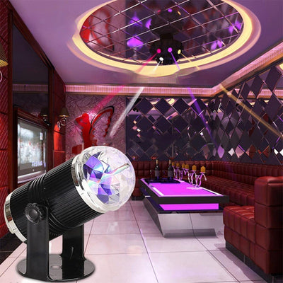 Luces LED Giratorias Multicolor para Fiestas y Ambientes Románticos