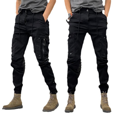 Pantalones Tácticos Casual de Pierna Recta para Hombre con Puños Ajustables - Image 5