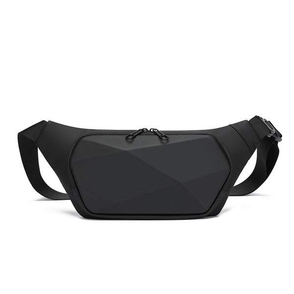 Mochila Geométrica Personalizada de Cáscara Rígida - Estilo Versátil para Hombre