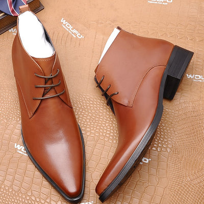 Botas Ejecutivas Altas con Cordones para Hombre