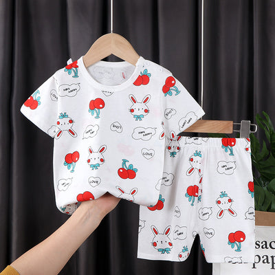 Conjunto de Dos Piezas en Algodón con Mangas Cortas para Niños y Niñas - Image 2