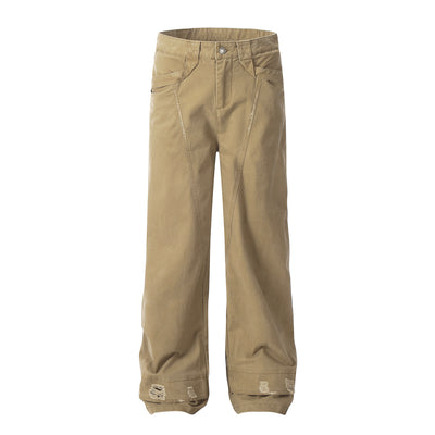 Pantalones Casuales de Trabajo Desgastado para Mujer - Image 10