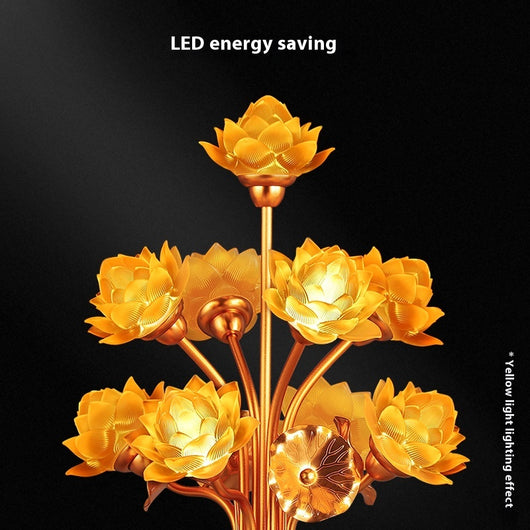 Lámpara LED Lotus para Buda - Iluminación Decorativa del Hogar - Image 4
