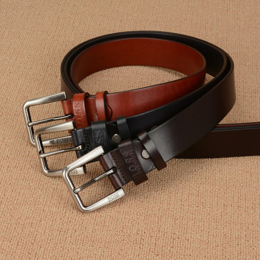 Cinturón de Cuero Genuino para Hombre con Hebilla de Pasador - Image 7