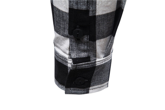 Suéter Tipo Camisa con Solapa - Abrigo Tejido Doble Textura para Hombre Otoño Invierno - Image 14