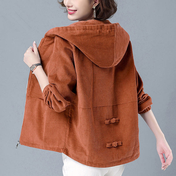 Chaqueta de Pana para Mujer Otoño Invierno - Estilo Casual Versátil