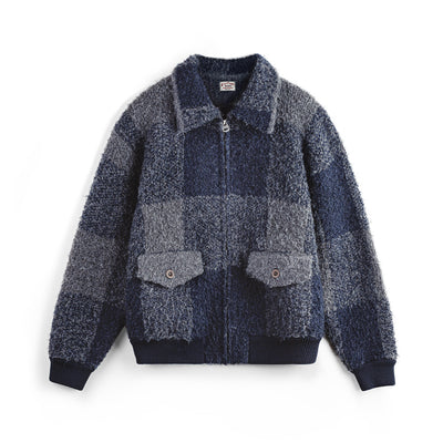 Cardigan Tipo Solapa a Cuadros para Hombre - Otoño - Image 12