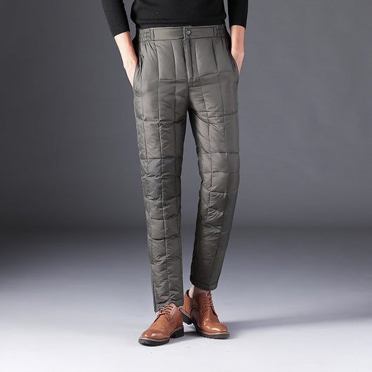 Pantalones Térmicos Talla Grande con Cintura Alta y Algodón Grueso - Image 6