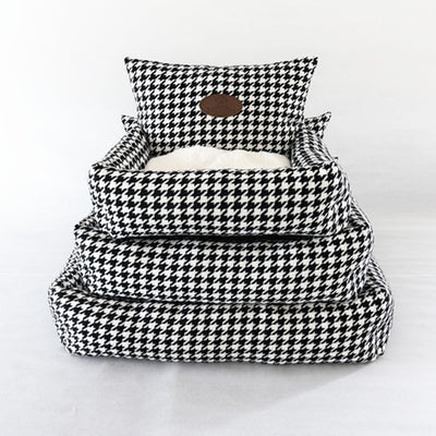 Sofá Cama para Gatos con Diseño Pata de Gallo - Funda Extraíble y Lavable - Image 2