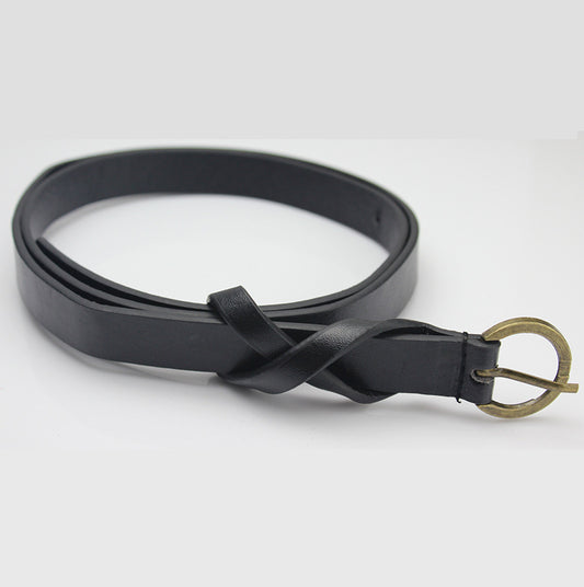 Cinturón Retro Cobre Figure 8 Ultrafino y Elegante para Mujer