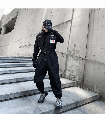 Overol Casual Unisex de Fibra Poliéster Estilo Japonés - Image 10