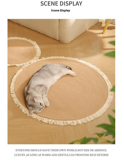 Cama Nido para Gatos con Colchoneta Resistente y Cuerda de Algodón - Image 9
