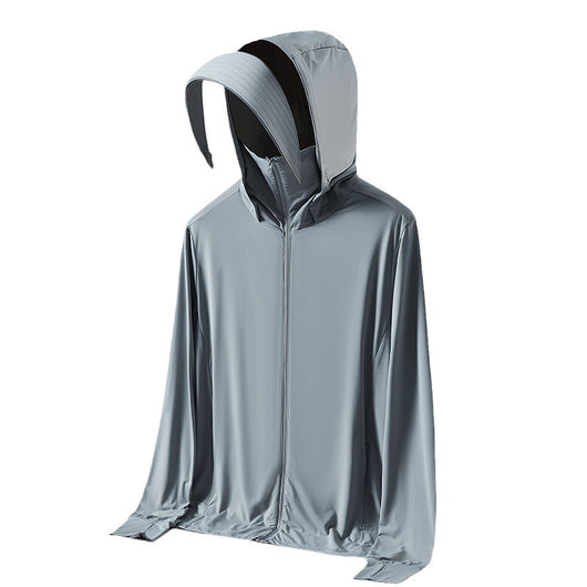 Ropa Protectora Solar con Cobertura Facial Desmontable - Protección UV Ice Silk - Image 5