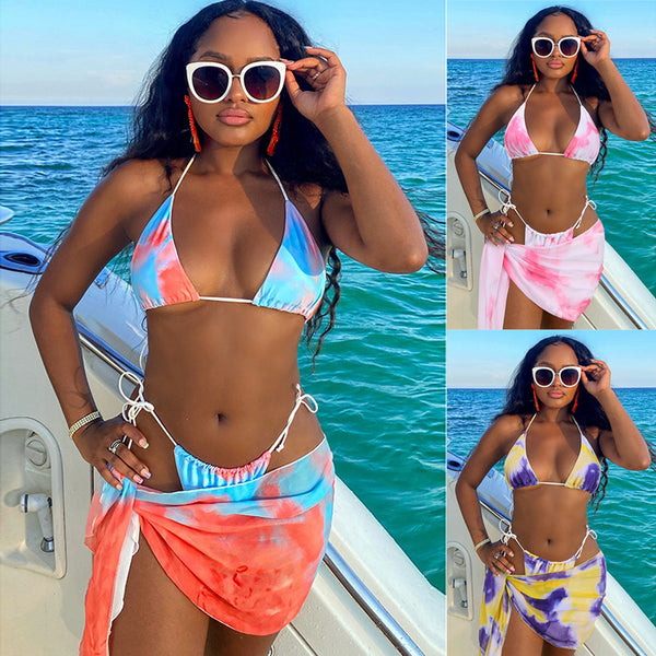 Bikini de Tres Piezas Ajustable para Mujer