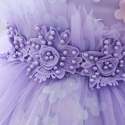 Vestido Niña con Flores 3D Esponjoso - Image 22