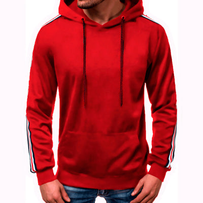 Sudadera Hoodie Hombre Diseño Moderno con Paneles Contrastantes - Image 6