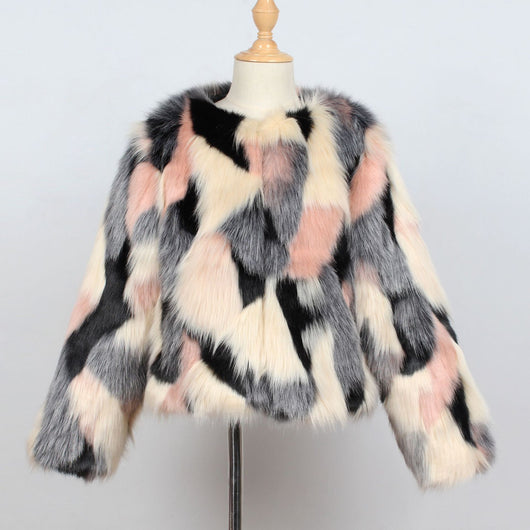 Chaqueta Infantil de Pelaje Sintético - Estilo y Calidez - Image 15