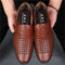 Sandalias de Cuero Transpirables con Diseño Calado para Hombre