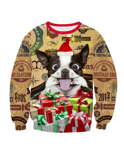 Sudadera Cuello Redondo con Estampado Digital de Perro - Image 9