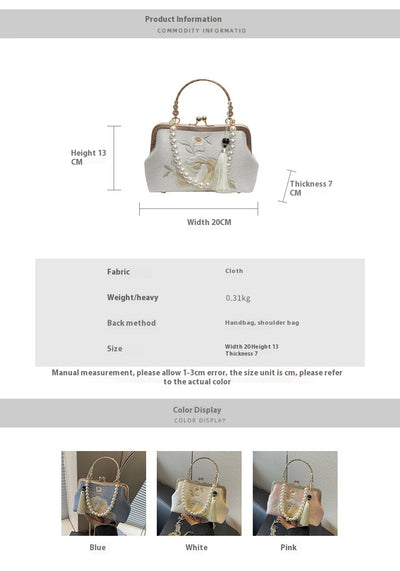 Bolso Crossbody Bordado Estilo Chino Han Tradicional Premium - Image 9