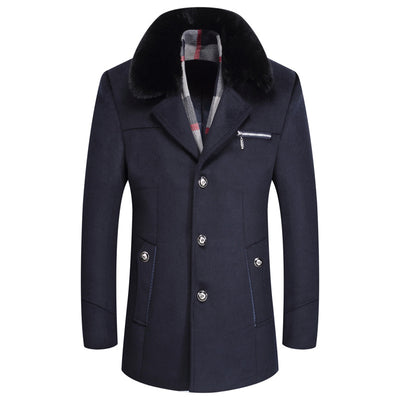 Abrigo de Lana Acolchado para Hombre - Otoño e Invierno