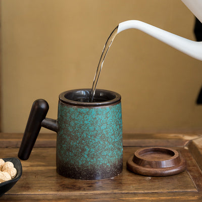 Colador de Té con Tazas Separadoras de Agua Filtrada - Image 4