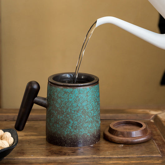Colador de Té con Tazas Separadoras de Agua Filtrada - Image 4