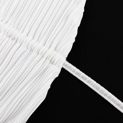 Conjunto de Pantalón Ancho Cintura Alta y Chaleco Plisado sin Mangas - Blanco - Image 20
