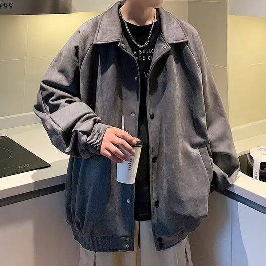 Chaqueta Suelta con Bordados para Hombre