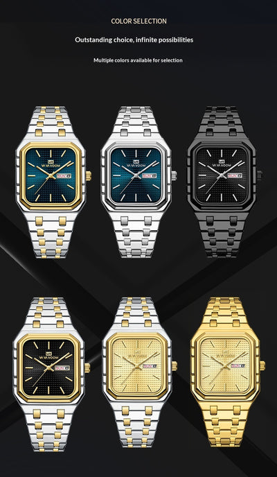 Reloj Cuadrado Luminoso Casual para Hombre - Image 16