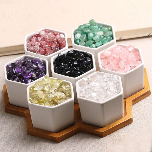Vaso Energético con Cristales de Piedra Triturada de Grano Grande - Image 10