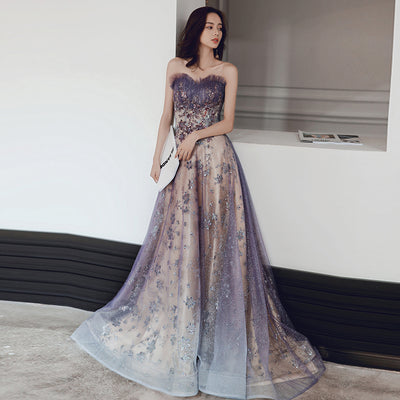 Vestido de Noche Largo Púrpura Elegante para Eventos Especiales - Image 9