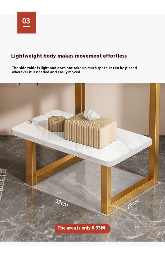 Mesa de Centro Minimalista Moderna con Doble Nivel y Almacenamiento - Image 10