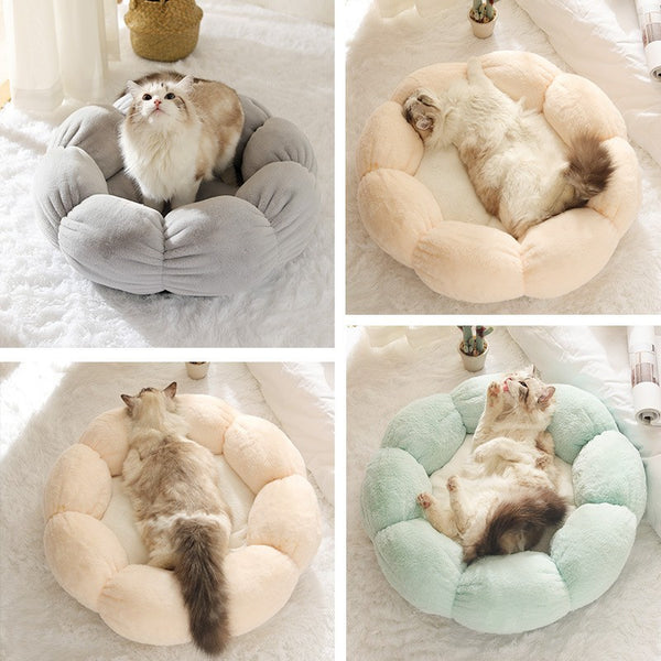 Casa Cama Nido Floral Suave para Perros