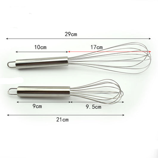 Batidor Manual de Acero Inoxidable 8 Pulgadas para Cocina - Image 5