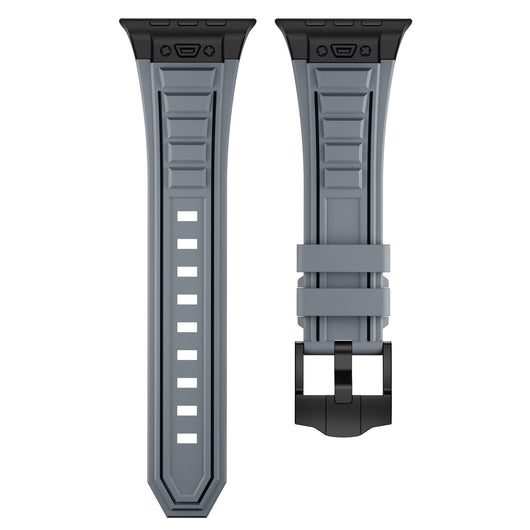Correa Elástica de Silicona con Hebilla Metálica Plegable para iWatch 1-9 - Image 29