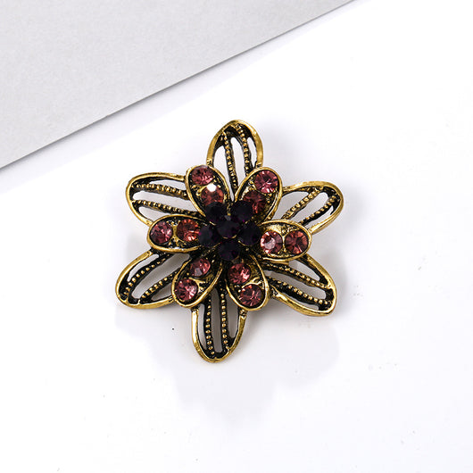Broche de Aleación con Cristales de Fantasía Pequeño - Image 10