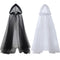 Capa con Capucha Fantasma Halloween - Disfraz Bruja Malla Transparente