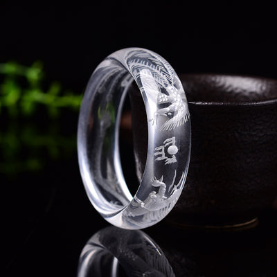 Pulsera de Cristal Natural Dragón y Fénix para Mujer - Image 9