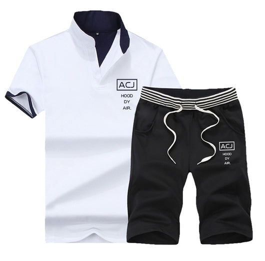 Conjunto Deportivo Casual para Hombre - Camiseta Cuello Mao Manga Corta - Image 5